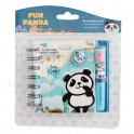 Book Panda bleu avec stylo